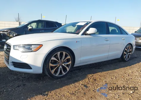 2013 Audi A6 3.0T Premium z USA, uszkodzony, nr VIN WAUGGAFCXDN157025